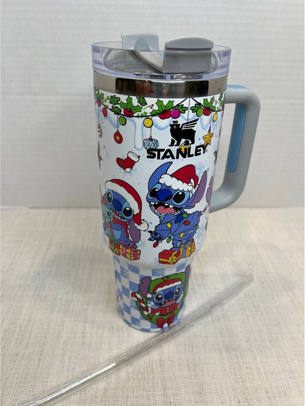 Stanley Stitch Christmas Tumbler 40 oz